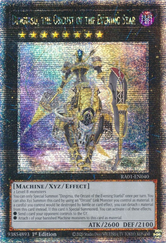 Dingirsu the Orcust of the Evening Star Quarter Century Secret Rare (RA01-EN040) [RA01]