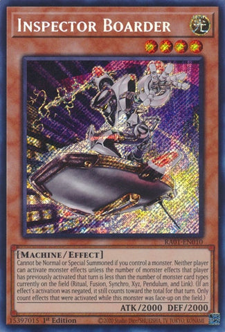 Inspector Boarder Secret Rare (RA01-EN010) [RA01]