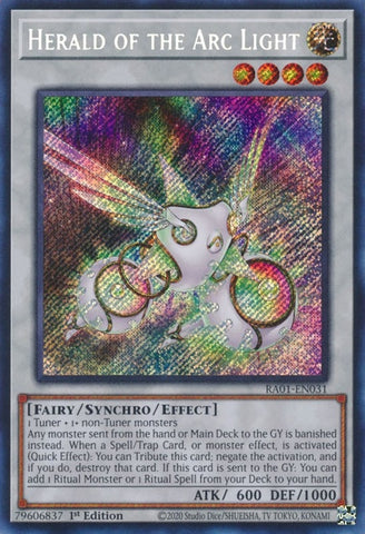 Herald of the Arc Light Secret Rare (RA01-EN031) [RA01]
