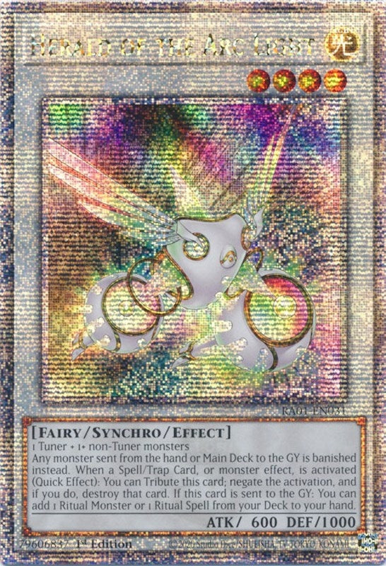 Herald of the Arc Light Quarter Century Secret Rare (RA01-EN031) [RA01]