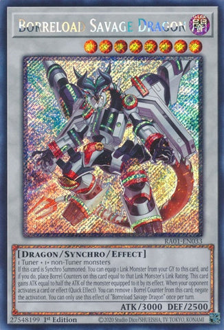 Borreload Savage Dragon Platinum Secret Rare (RA01-EN033) [RA01]