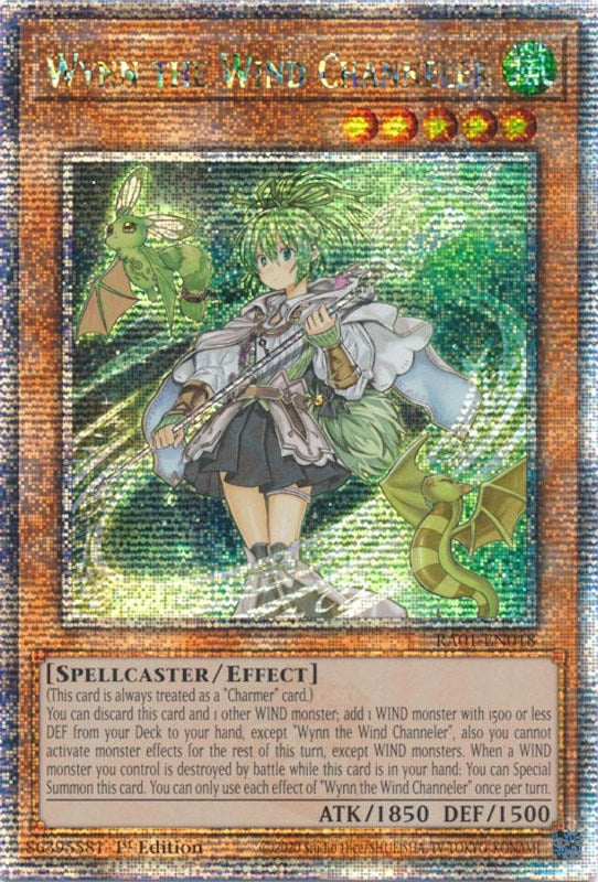 Wynn the Wind Channeler Quarter Century Secret Rare (RA01-EN018) [RA01]