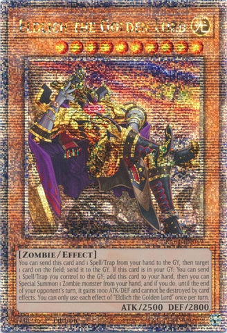 Eldlich the Golden Lord Alternate Art Quarter Century Secret Rare (RA01-EN019) [RA01]