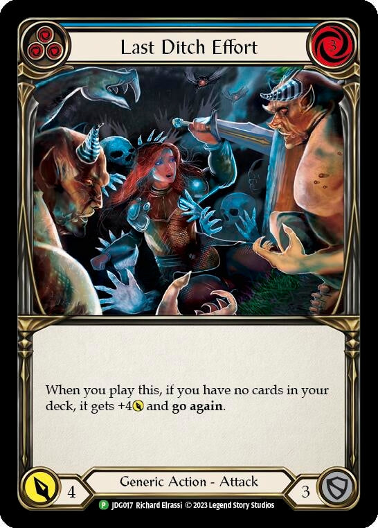 Image for Last Ditch Effort - JDG017 [Flesh and Blood: Promo Cards]