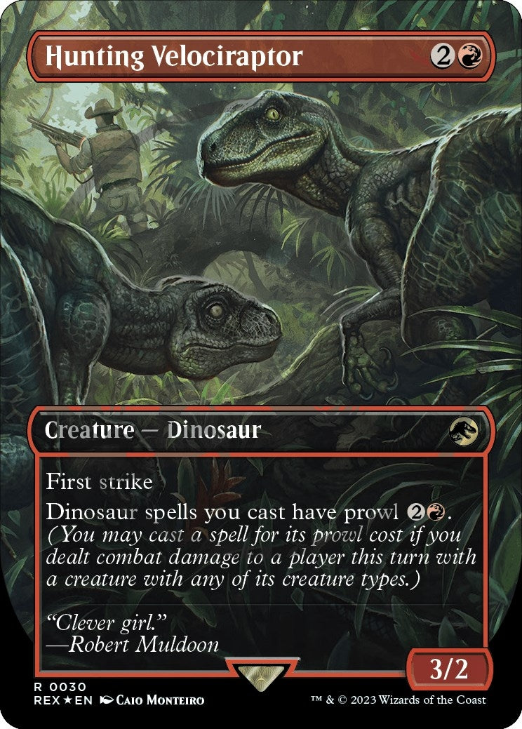 Hunting Velociraptor Borderless Emblem (30) [REX]