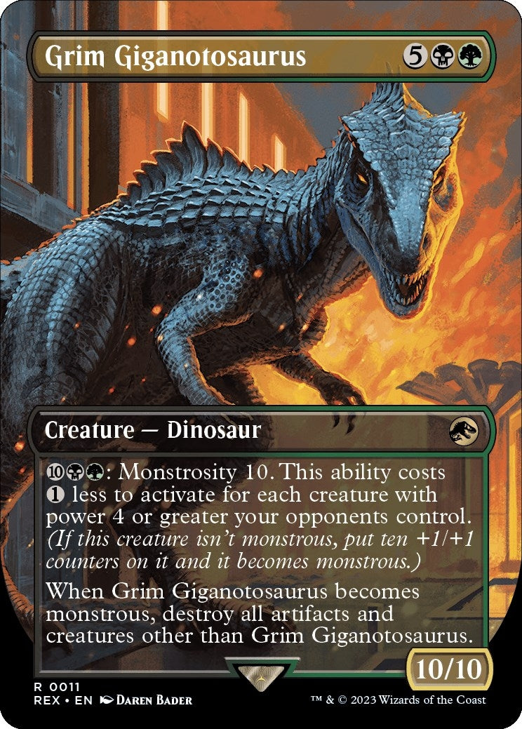 Grim Giganotosaurus Borderless (11) [REX]