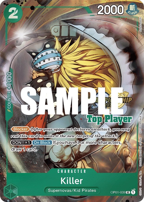 Killer CS 2023 Top Players Pack (OP01-039) [OP-PR]