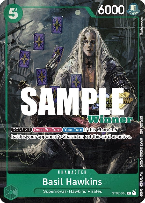 Basil Hawkins CS 2023 Top Players Pack Winner (ST02-010) [OP-PR]
