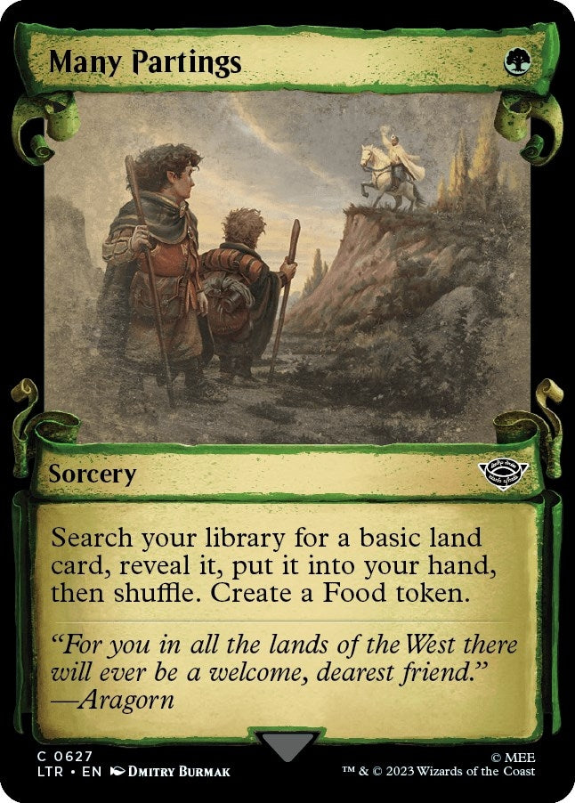 Many Partings [The Lord of the Rings: Tales of Middle-Earth Showcase Scrolls]