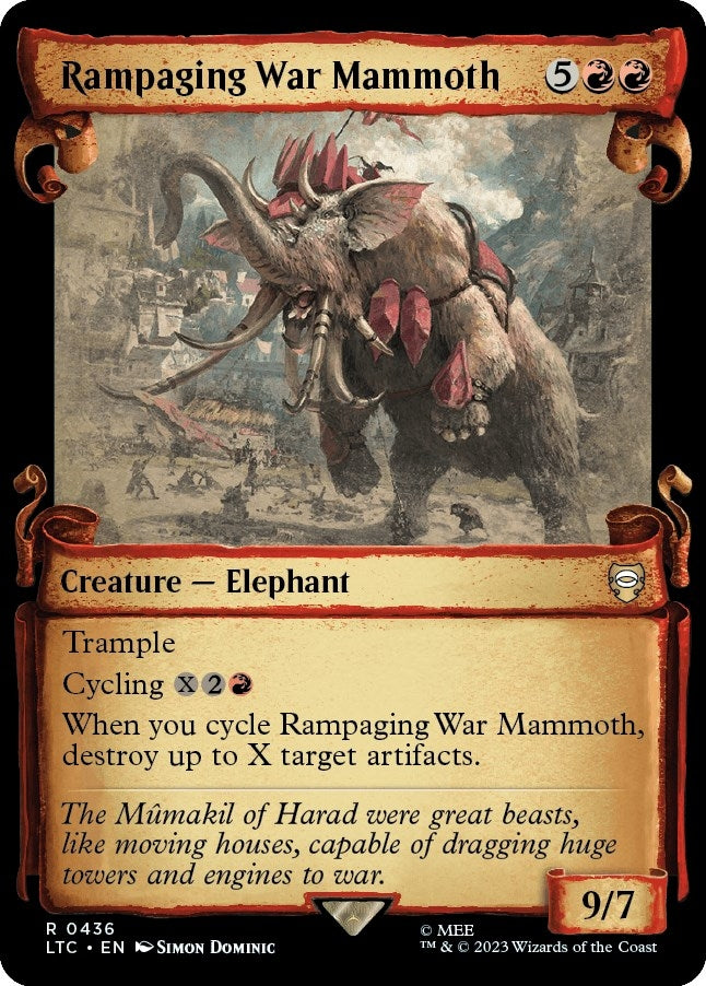 Rampaging War Mammoth Showcase Scrolls (436) [LTC]