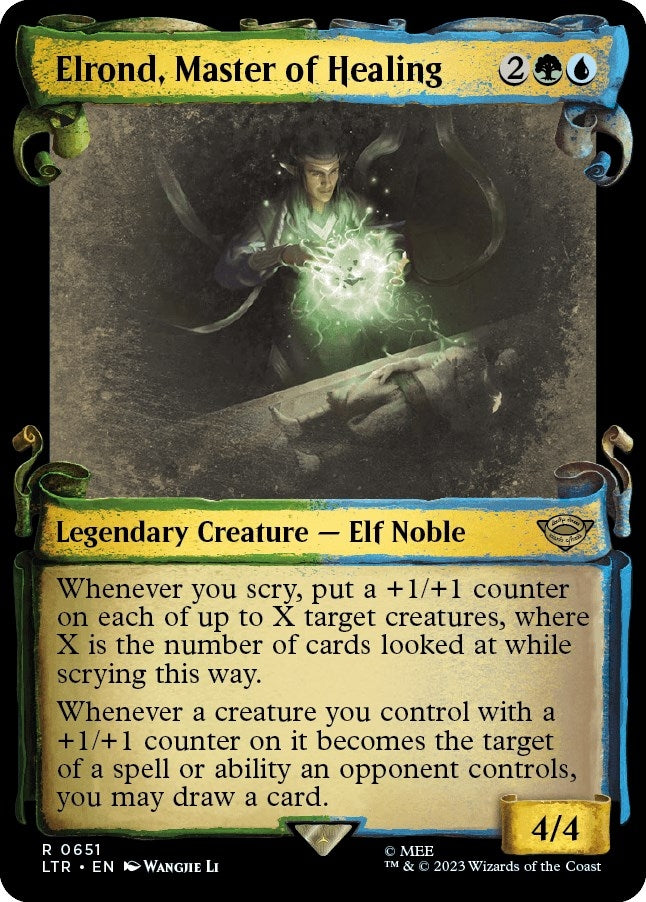 Elrond Master of Healing Showcase Scrolls (651) [LTR]