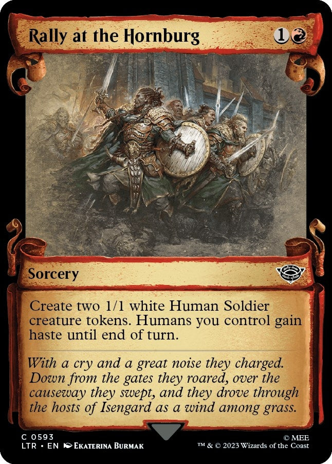 Rally at the Hornburg Showcase Scrolls (593) [LTR]