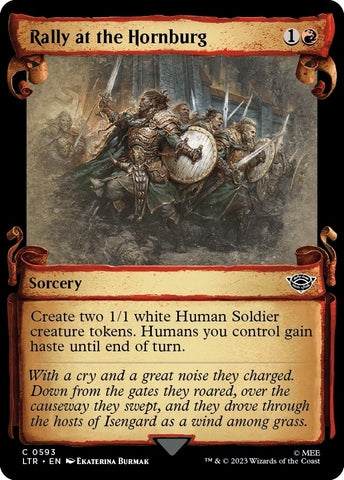 Rally at the Hornburg Showcase Scrolls (593) [LTR]
