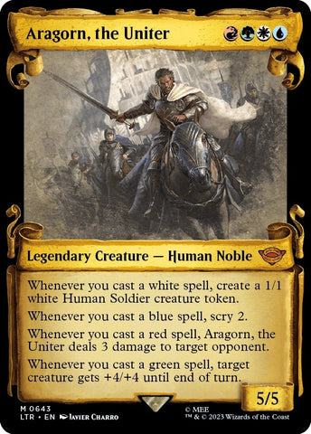 Aragorn the Uniter Showcase Scrolls (643) [LTR]