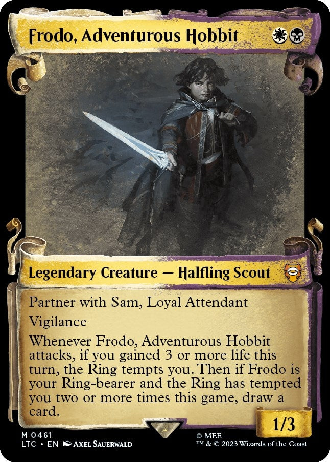 Frodo Adventurous Hobbit Showcase Scrolls (461) [LTC]