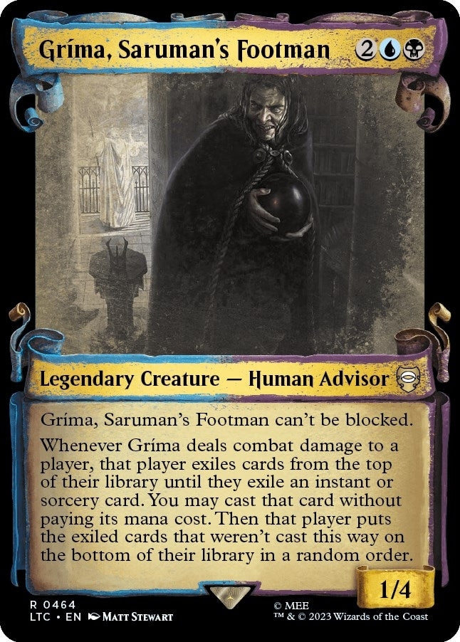 Grima Sarumans Footman Showcase Scrolls (464) [LTC]