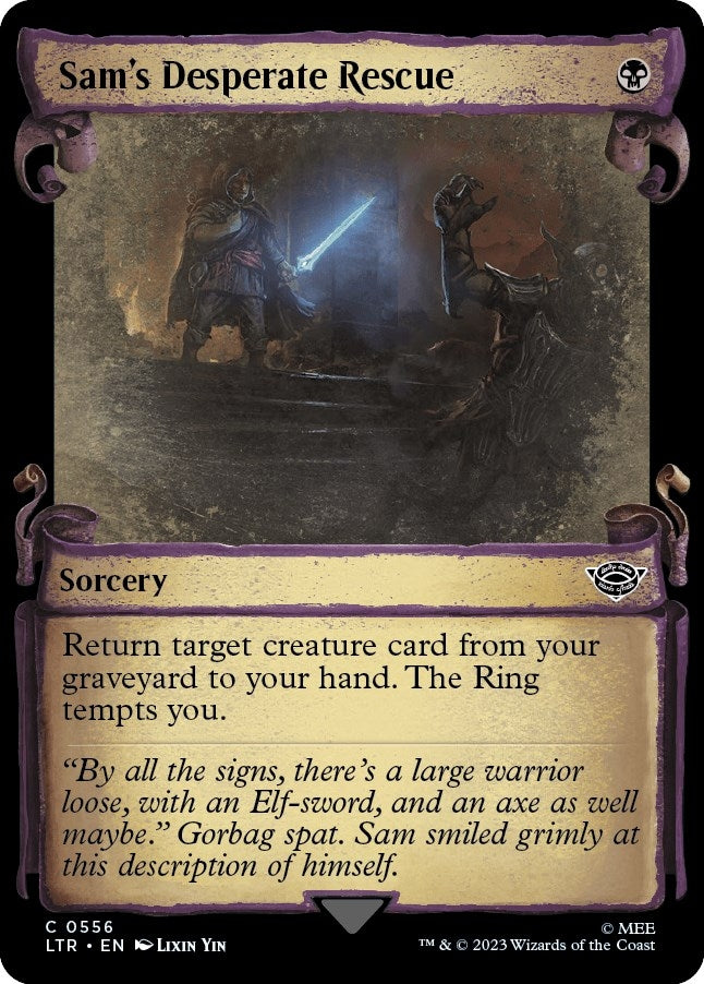 Sam's Desperate Rescue [The Lord of the Rings: Tales of Middle-Earth Showcase Scrolls]