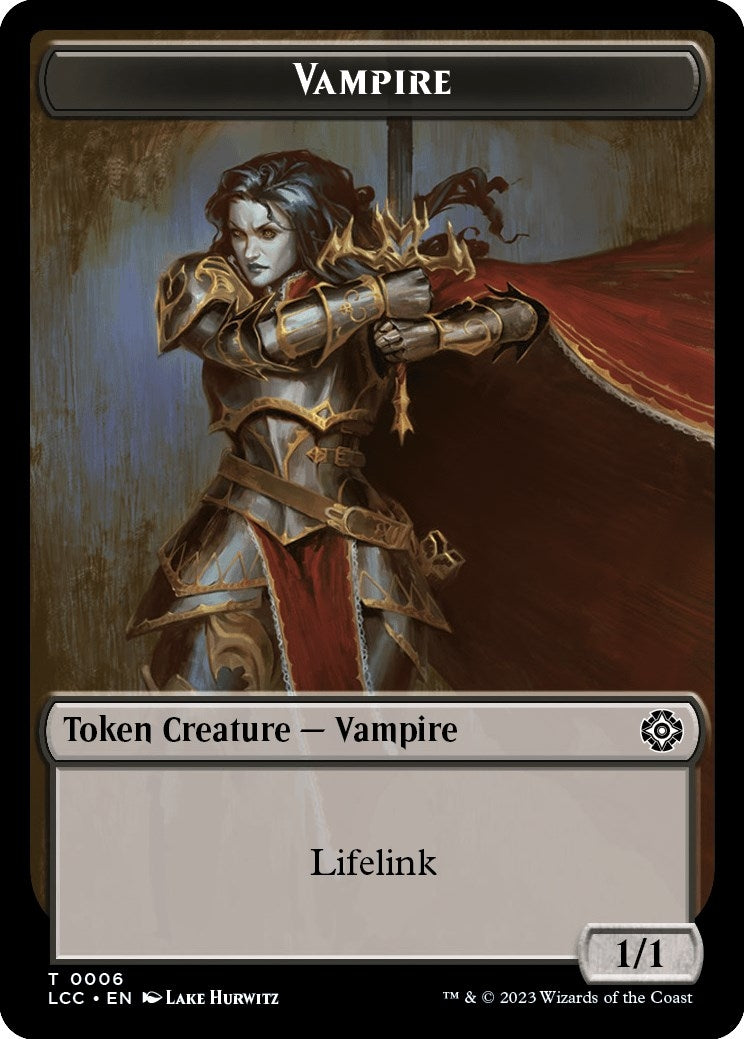 Vampire 0006 Vampire Demon Double Sided Token (6 // 15) [LCC]