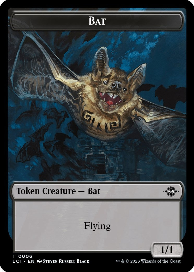Bat Vampire 0004 Double Sided Token (6 // 4) [LCI]