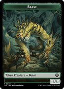 Beast Merfolk 0003 Double Sided Token (8 // 3) [LCC]