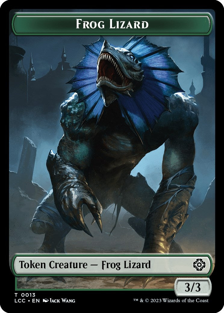 Frog Lizard Merfolk 0003 Double Sided Token (13 // 3) [LCC]