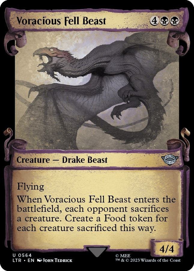 Voracious Fell Beast [The Lord of the Rings: Tales of Middle-Earth Showcase Scrolls]
