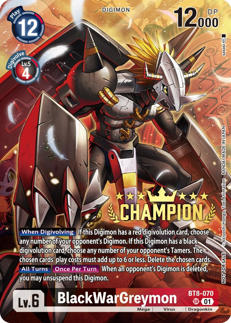 Image for BlackWarGreymon (Digimon 3-On-3 November 2023 Champion) [New Awakening]