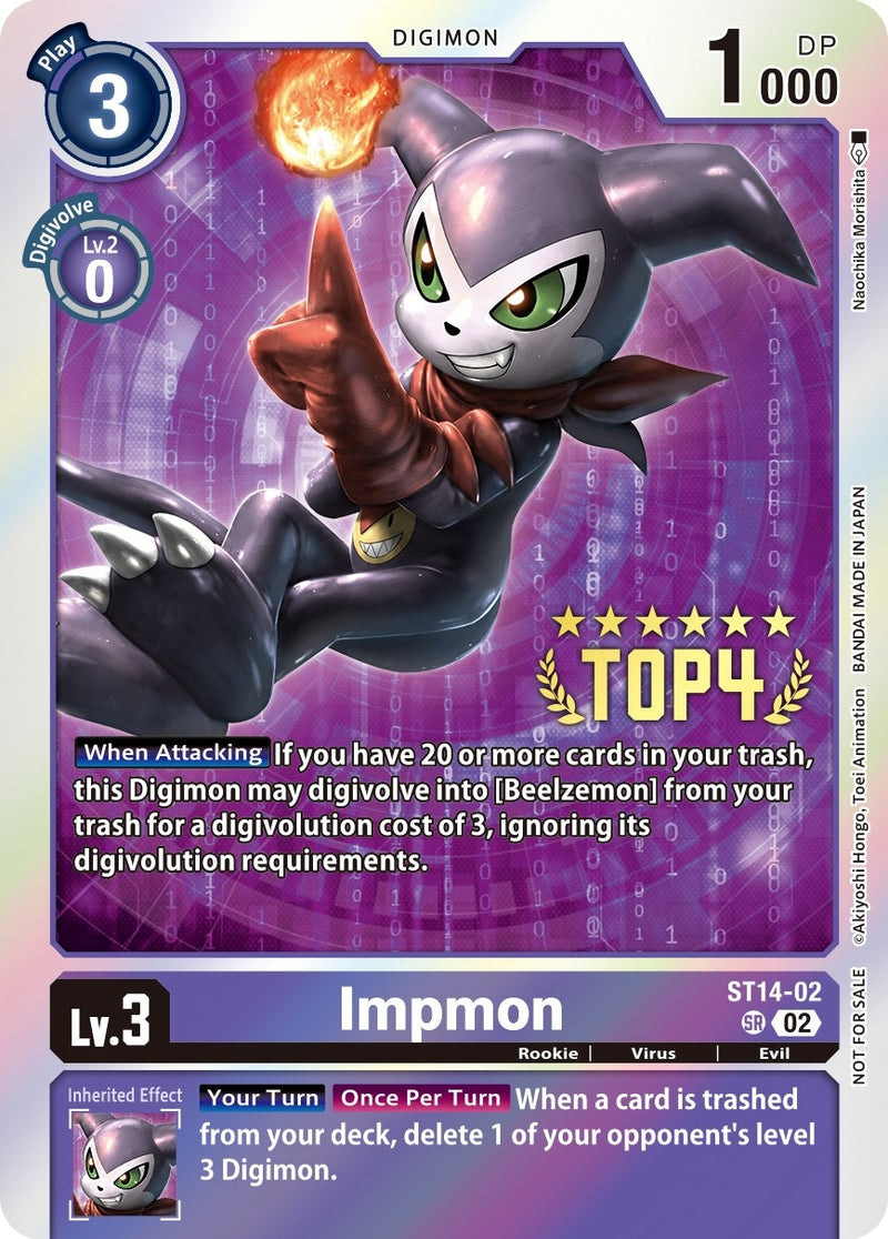 Image for Impmon (Digimon 3-On-3 November 2023 Top 4) [Starter Deck 14: Beelzemon Advanced Deck Set]