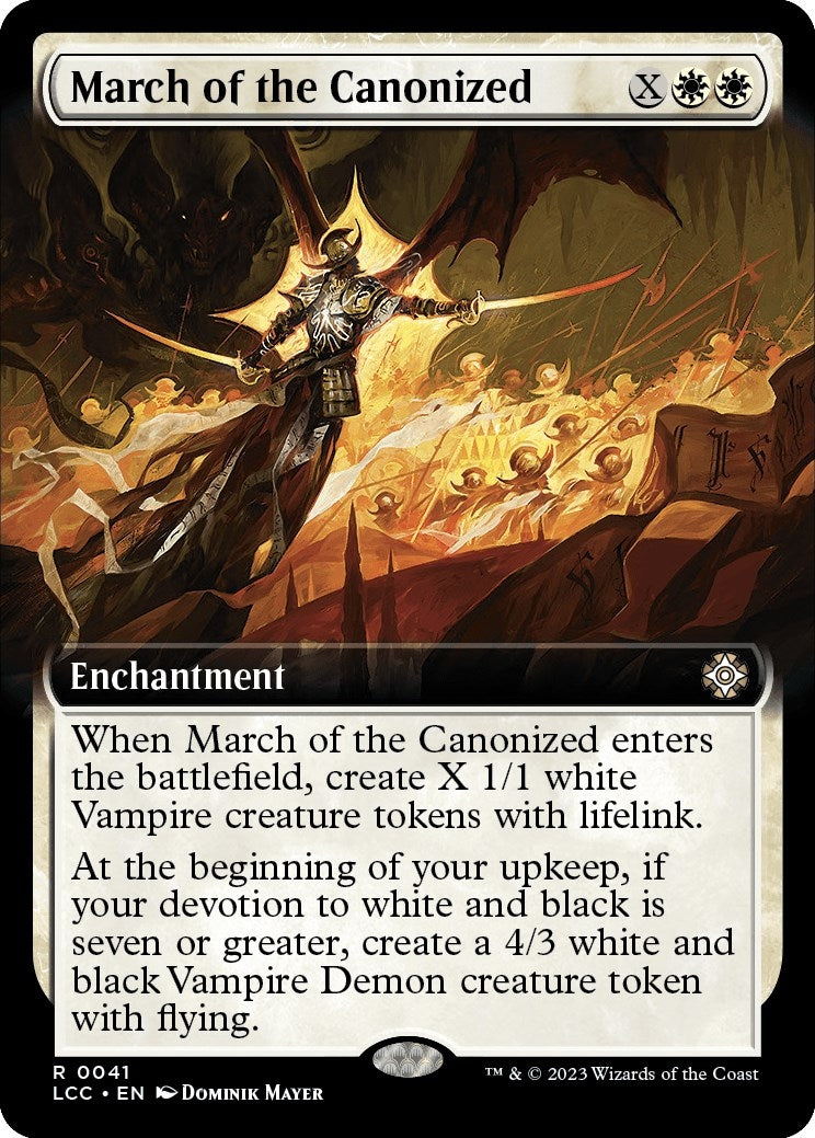 March of the Canonized (Extended Art) [The Lost Caverns of Ixalan Commander]