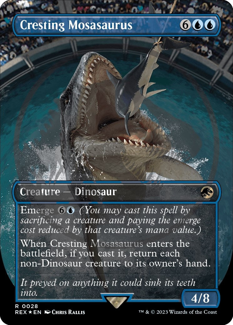 Cresting Mosasaurus Borderless Emblem (28) [REX]