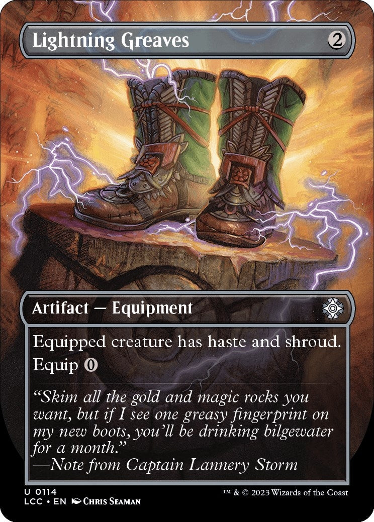 Lightning Greaves Borderless (114) [LCC]