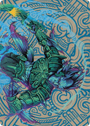 Hakbal of the Surging Soul Art Card Gold Stamped Planeswalker Symbol (74) [ASLCI]