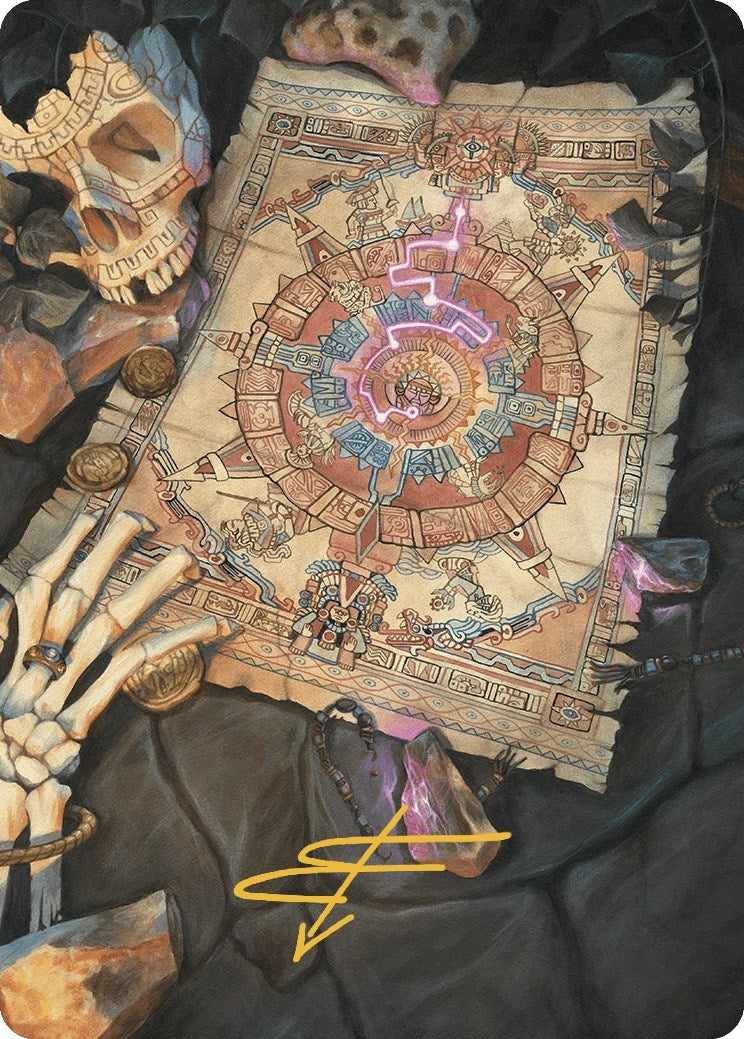 Map Token Art Card Gold Stamped Signature (68) [ASLCI]