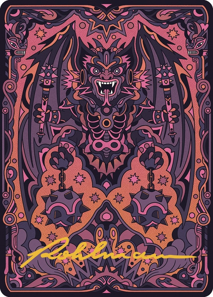 Bloodletter of Aclazotz Art Card 61 81 Gold Stamped Signature (61) [ASLCI]