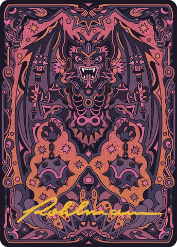 Bloodletter of Aclazotz Art Card 61 81 Gold Stamped Signature (61) [ASLCI]