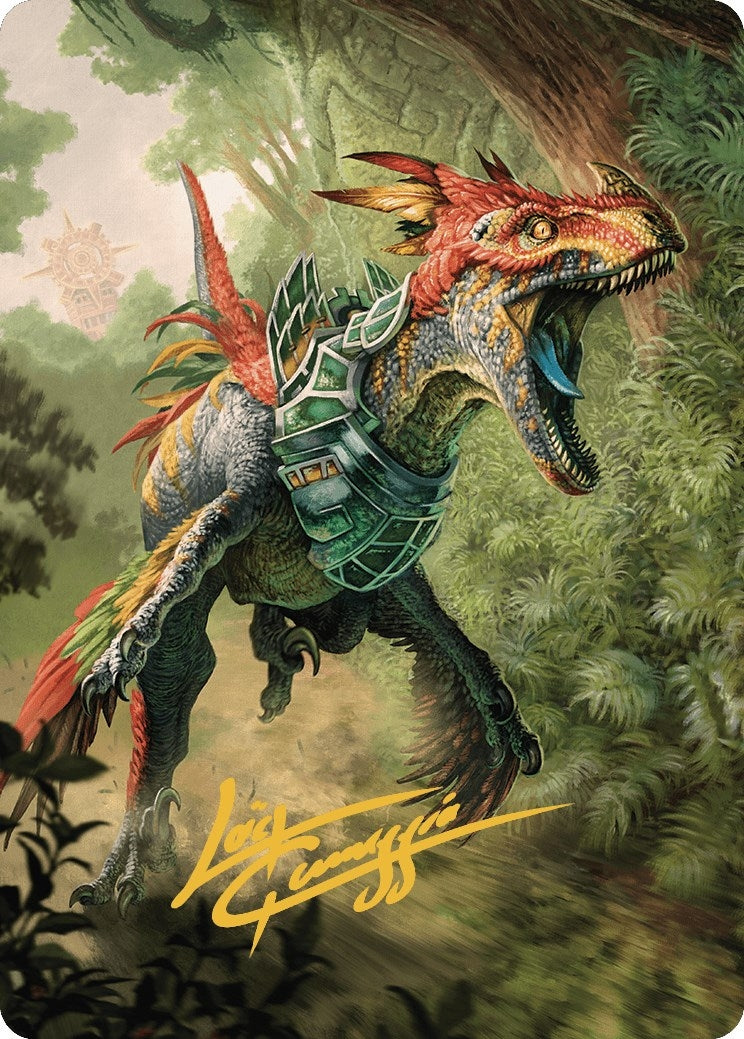 Dinosaur Token Art Card Gold Stamped Signature (67) [ASLCI]