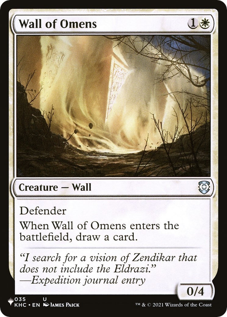 Wall of Omens KHC (35) [LIST]