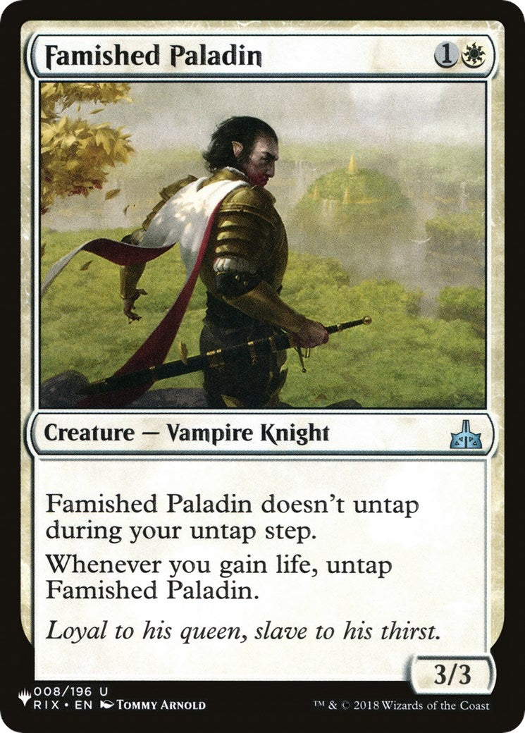 Famished Paladin (8) [LIST]