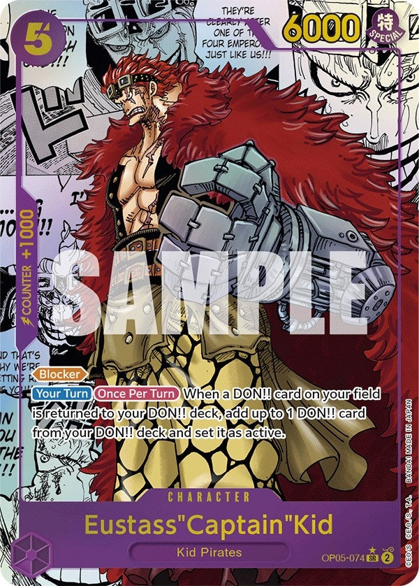 EustassCaptainKid Alternate Art Manga (OP05-074) [OP05]