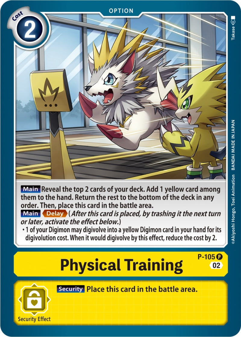 Image for Physical Training (Blast Ace Box Topper) [Digimon Promotion Cards]
