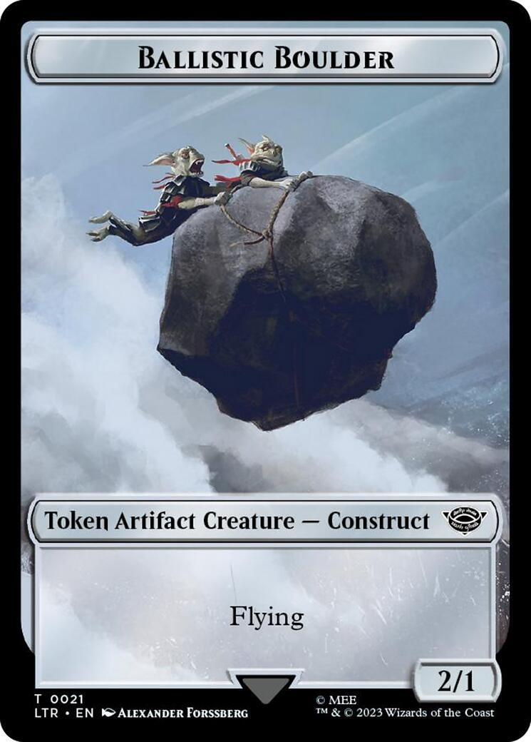 Ballistic Boulder Food 0022 Double Sided Token Surge Foil (21 // 22) [LTR]