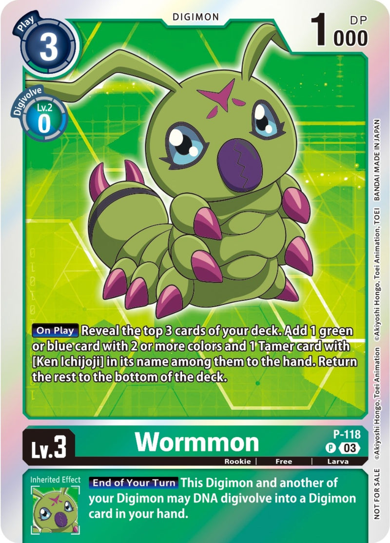 Image for Wormmon - P-118 (Tamer Party Pack -The Beginning- Ver. 2.0) [Digimon Promotion Cards]