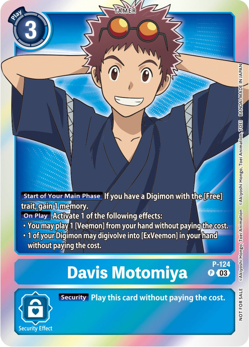 Image for Davis Motomiya - P-124 (Tamer Party Pack -The Beginning- Ver. 2.0) [Digimon Promotion Cards]