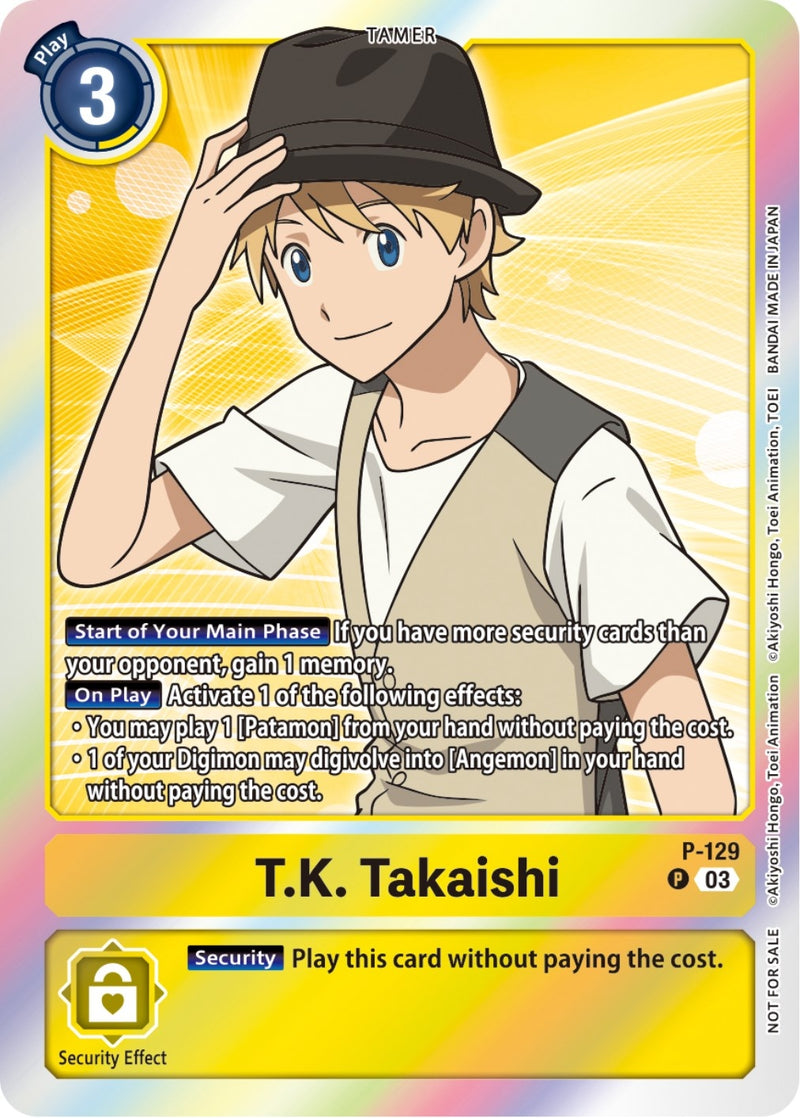 Image for T.K. Takaishi - P-129 (Tamer Party Pack -The Beginning- Ver. 2.0) [Digimon Promotion Cards]