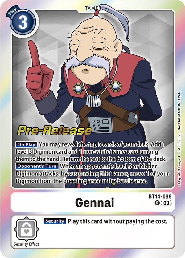 Image for Gennai [Blast Ace Pre-Release Cards]