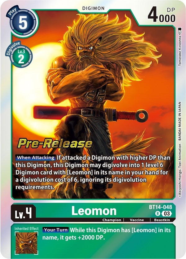 Image for Leomon [Blast Ace Pre-Release Cards]