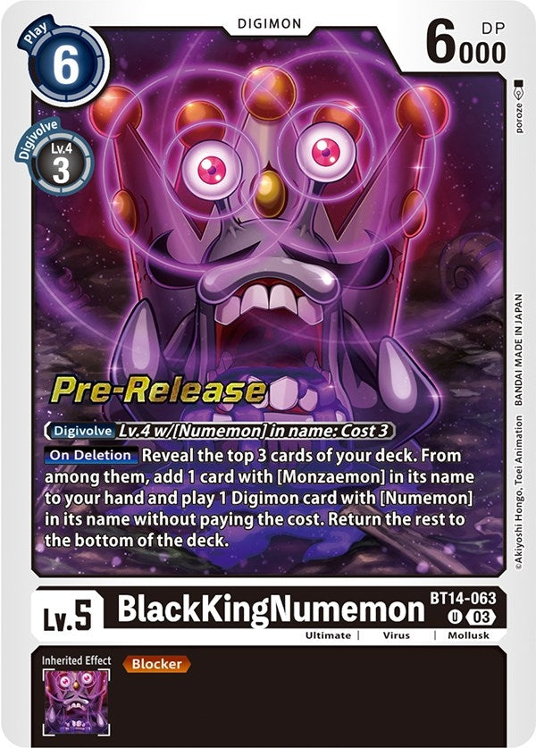 Image for BlackKingNumemon [Blast Ace Pre-Release Cards]