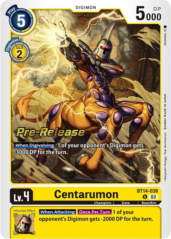 Image for Centarumon [Blast Ace Pre-Release Cards]