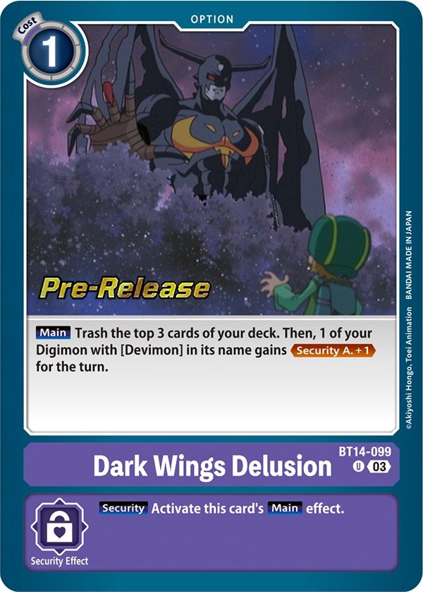 Image for Dark Wings Delusion [Blast Ace Pre-Release Cards]