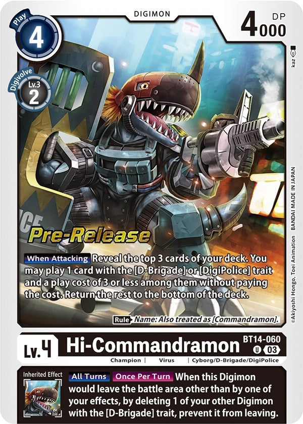 Image for Hi-Commandramon [Blast Ace Pre-Release Cards]